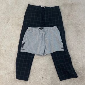 2 piece PacSun shorts & pants bundle